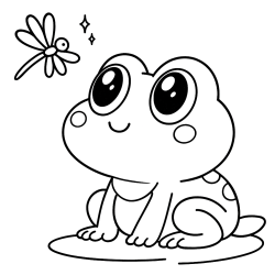 desenho de sapo príncipe para pintar