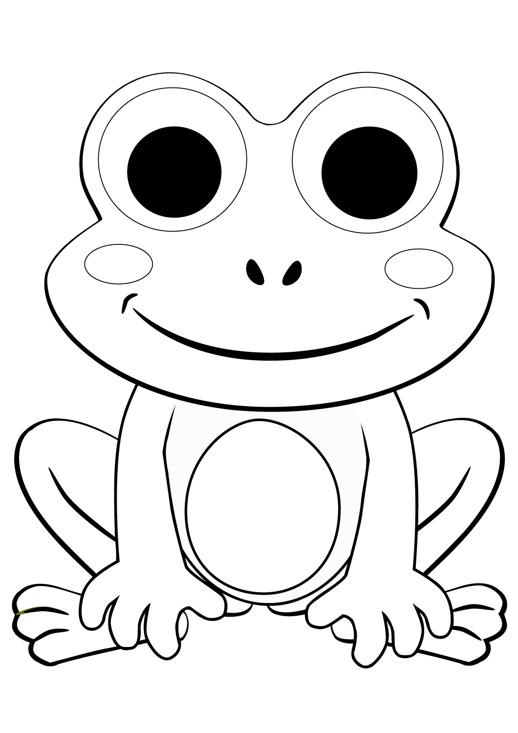 sapo com coroa para colorir