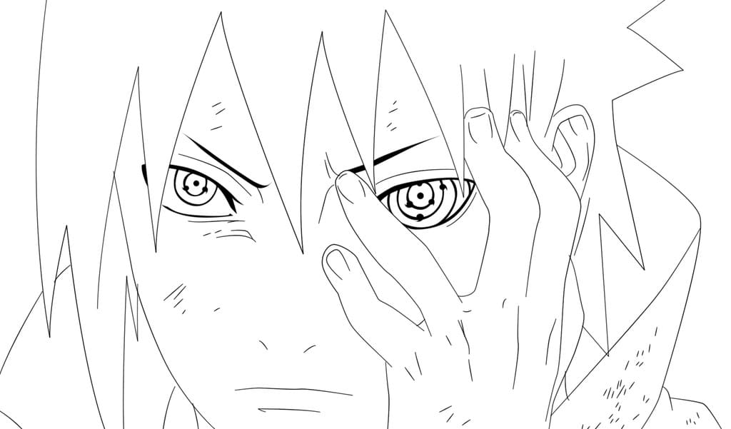 Sharingan para colorir