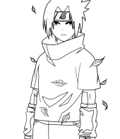 Como colorir Sasuke Uchiha