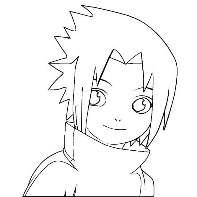 Sasuke Boruto desenho para colorir