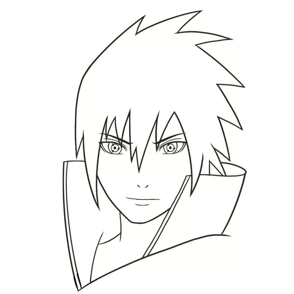 Sasuke Naruto desenho para colorir