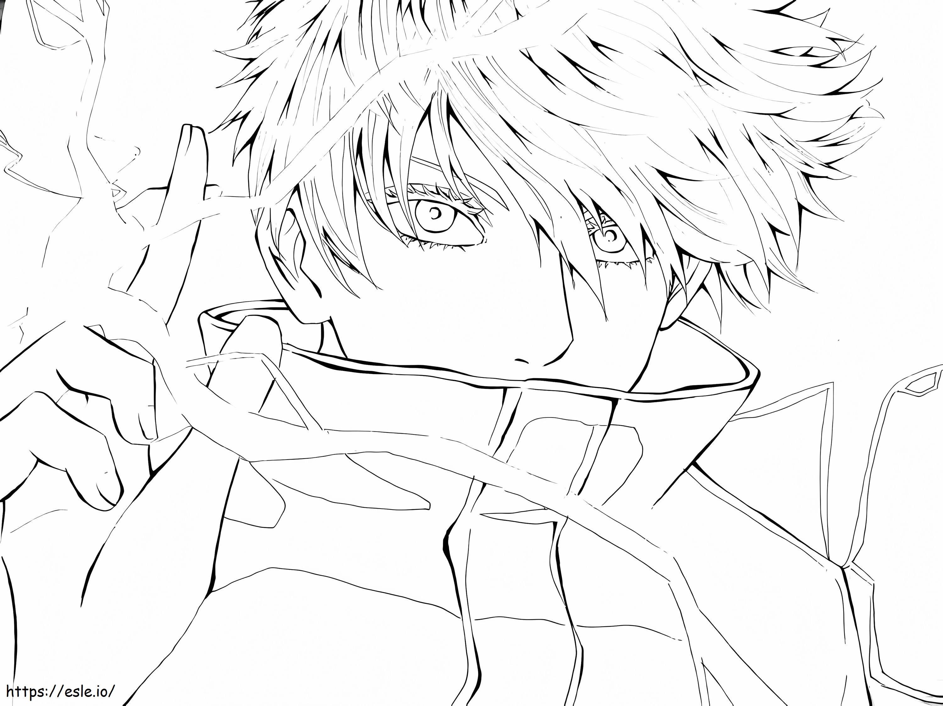 gojo satoru coloring pages