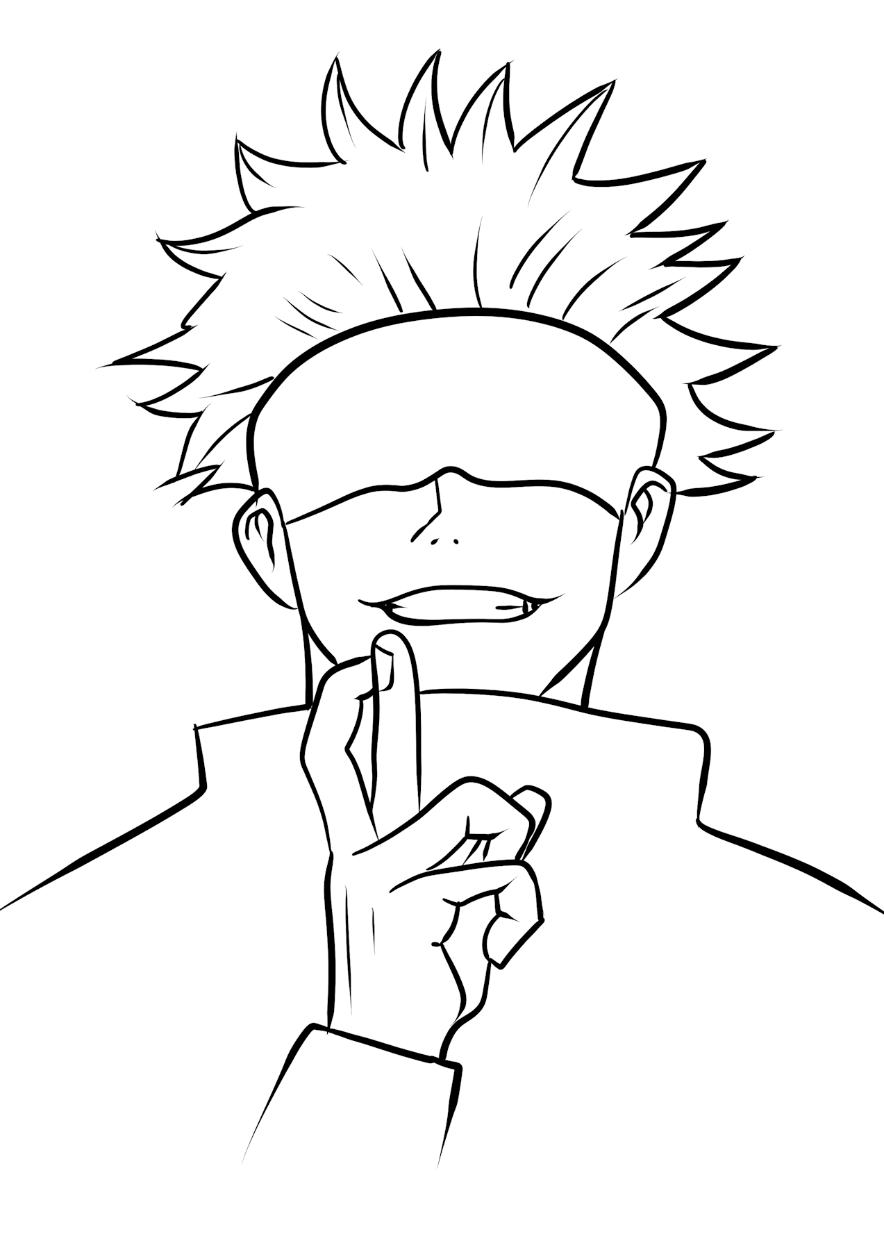 jujutsu kaisen desenhos para colorir