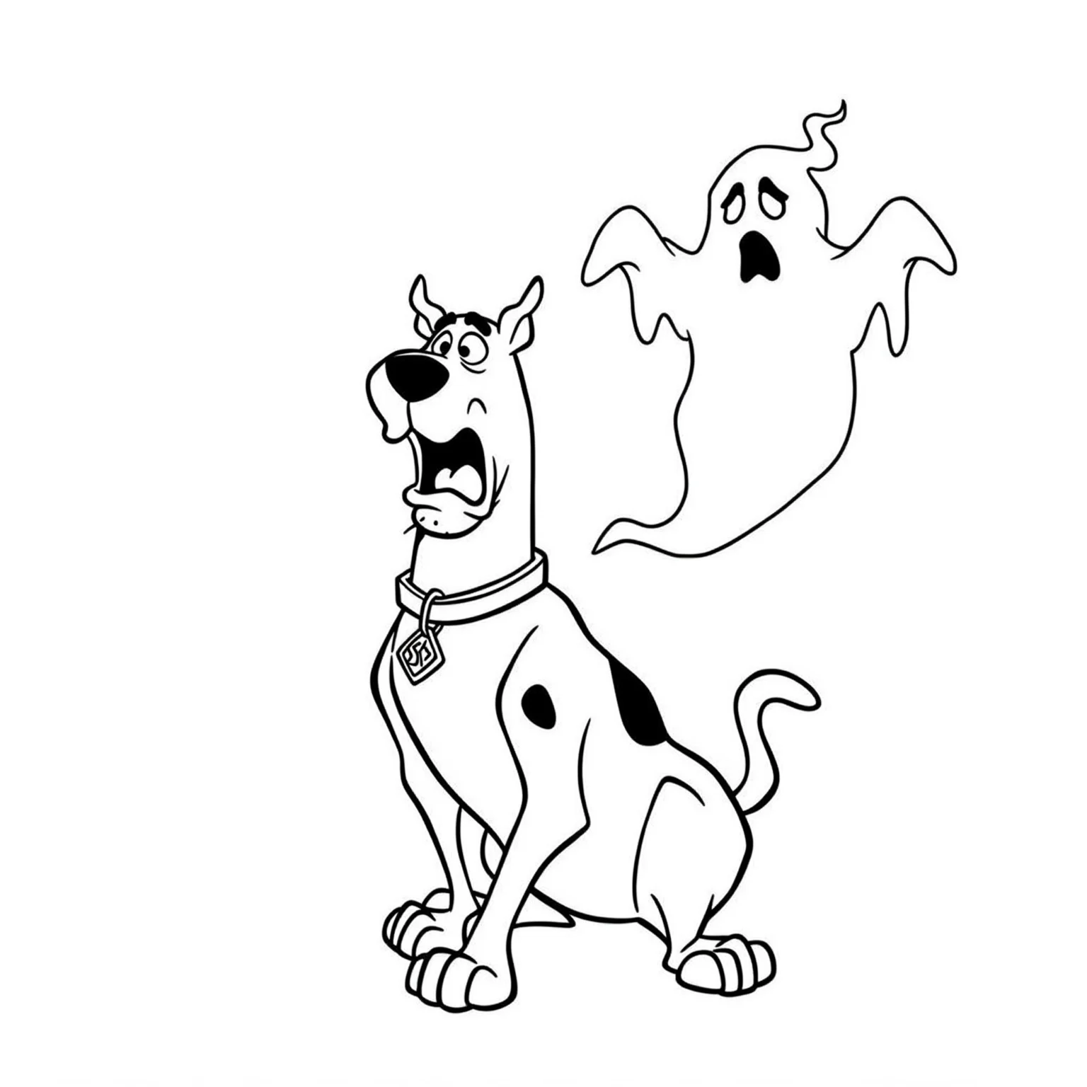 scooby doo para colorir online