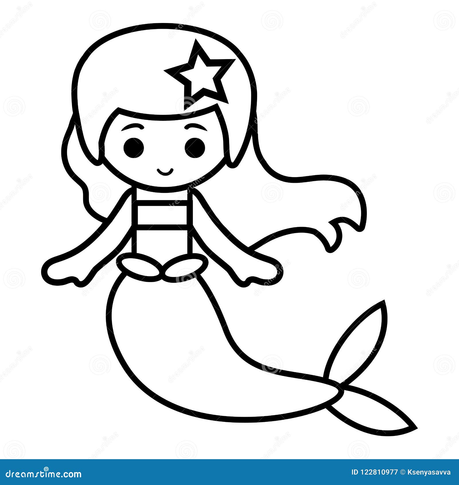 desenho de sereia para colorir online