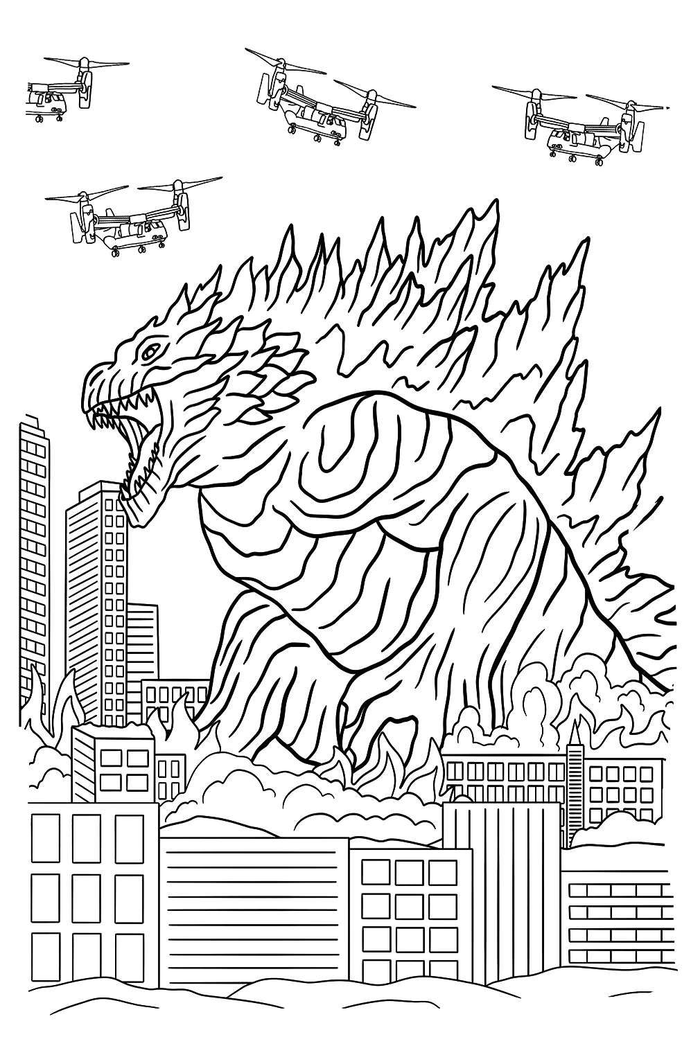 colorir monstro gigante