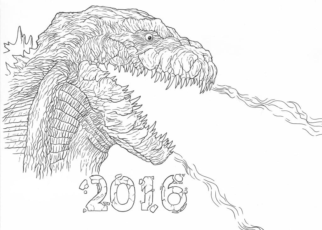 godzilla coloring sheets