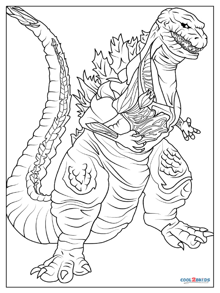 shin godzilla fan art colorir