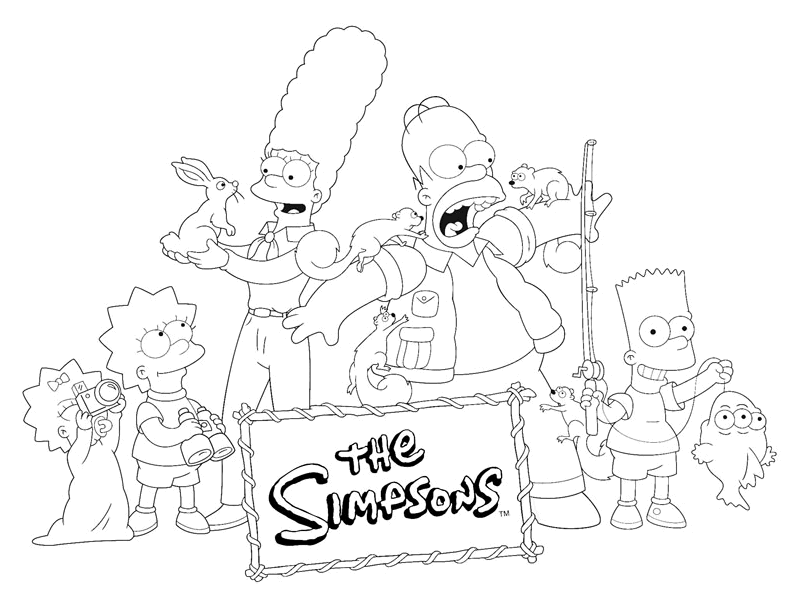 desenhos dos simpsons para imprimir