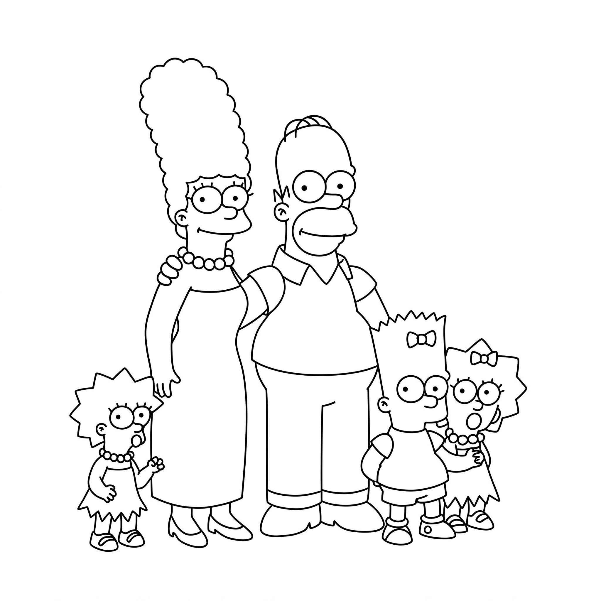 homer simpson para colorir