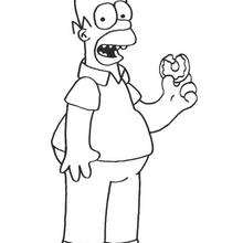 marge simpson para colorir
