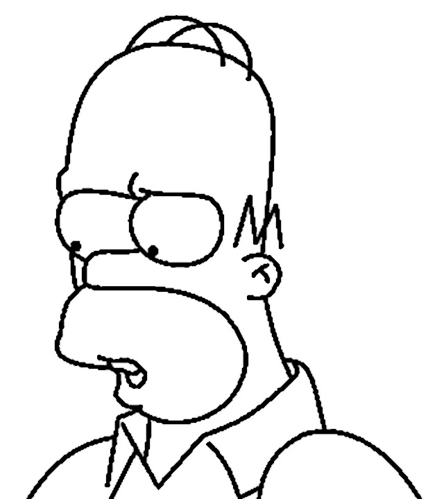 maggie simpson para colorir