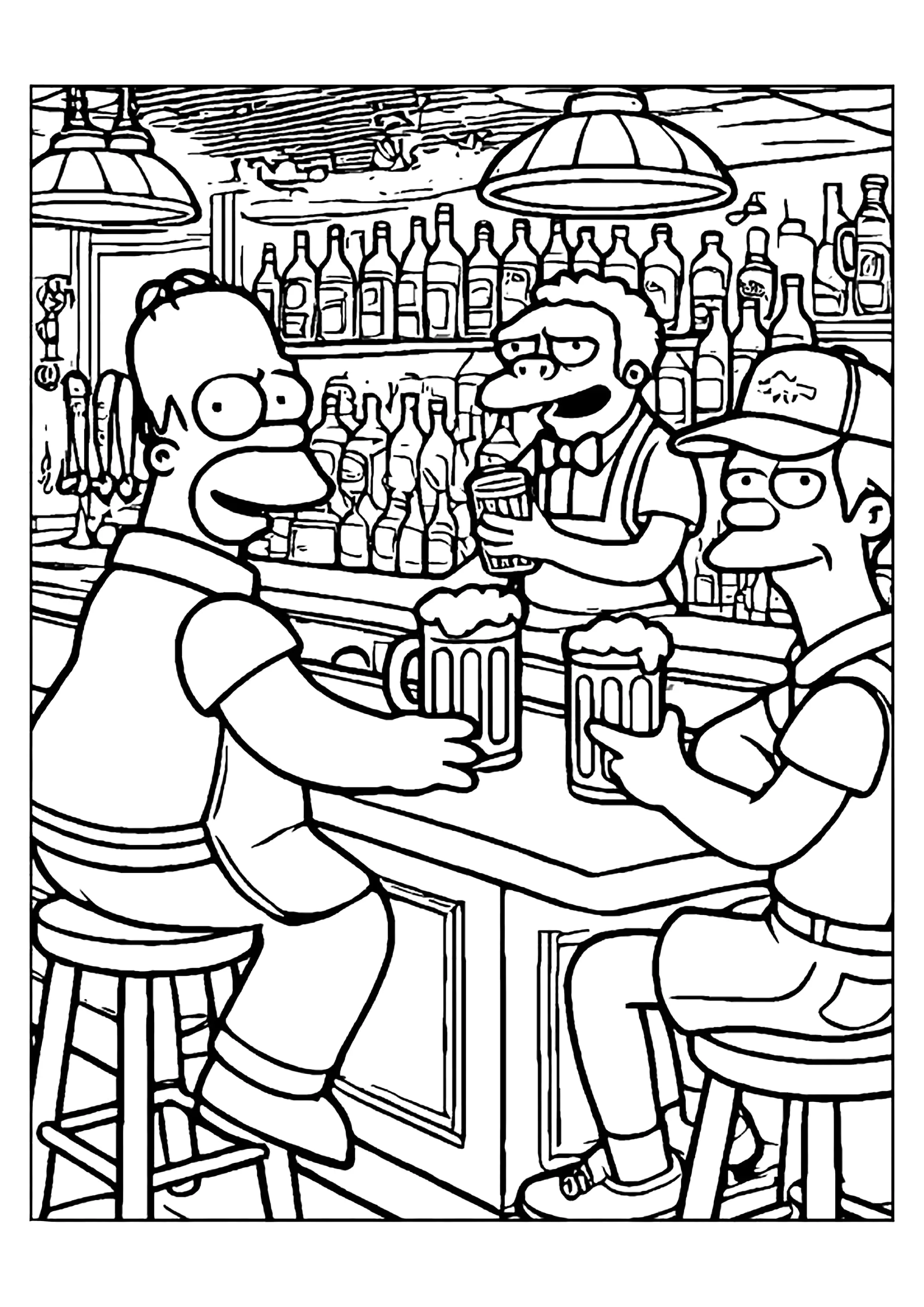 personagens dos simpsons para pintar