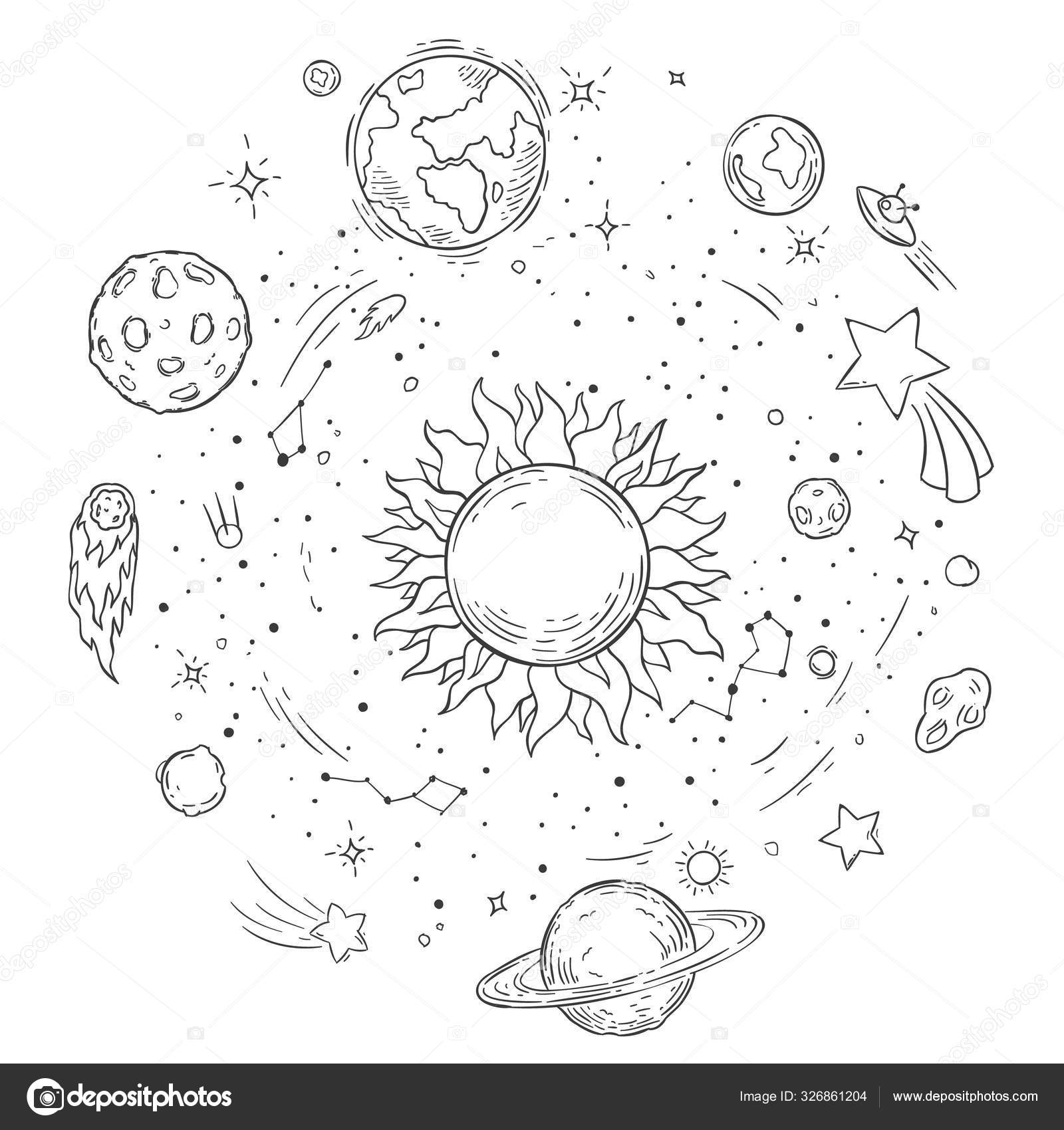 planetas do sistema solar para pintar