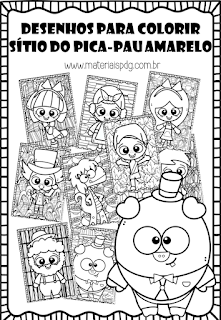 pedrinho e narizinho para imprimir e pintar