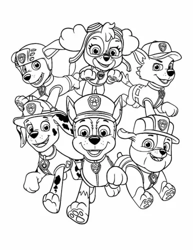 skye patrulha canina atividades para colorir