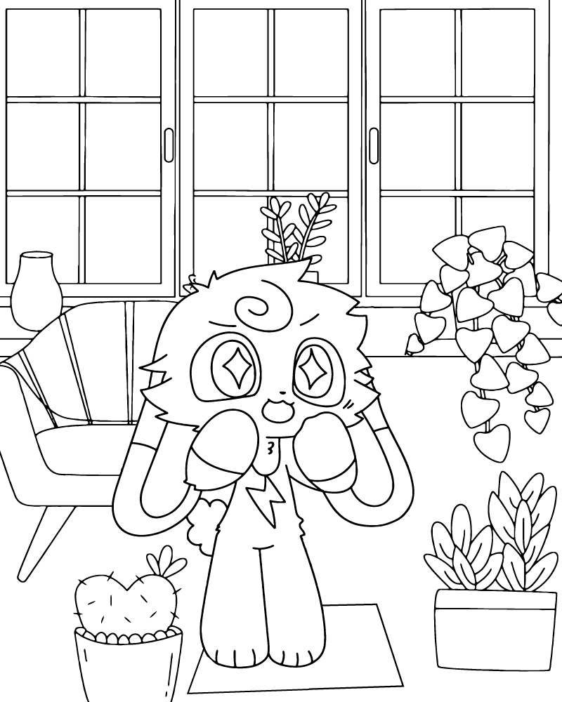 Desenho Smiling Critters fácil
