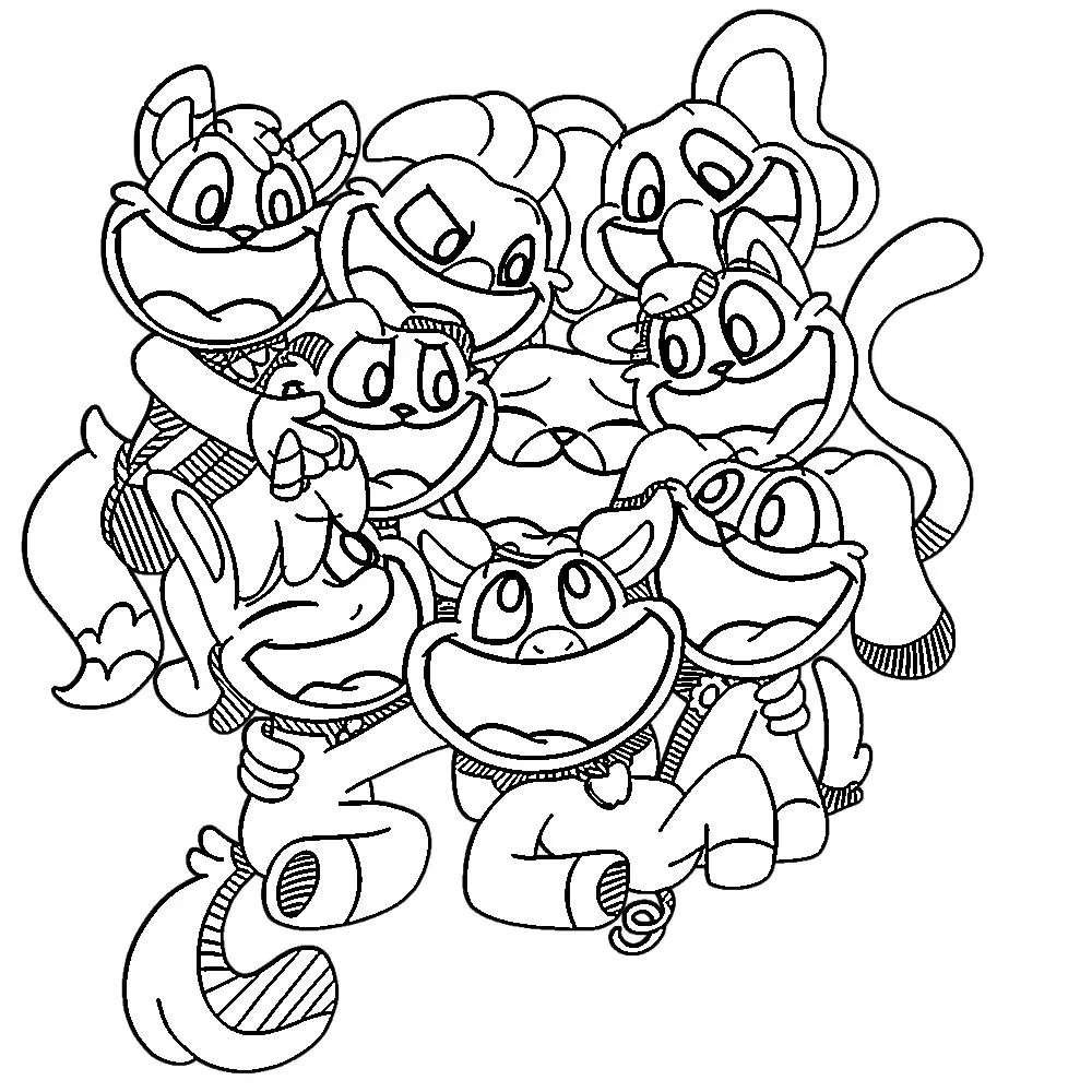 Desenho Smiling Critters fácil