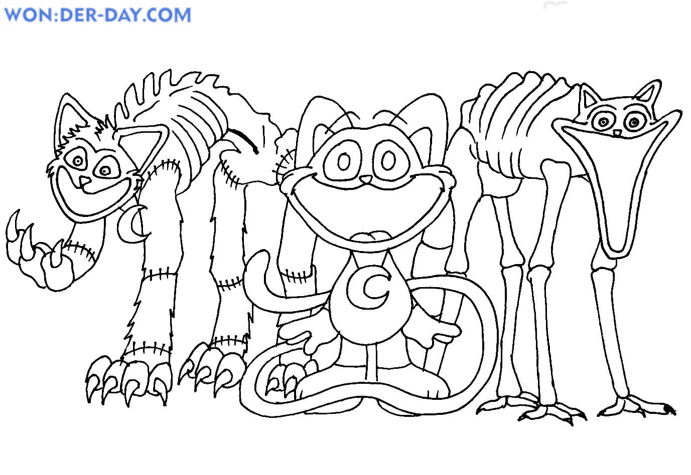 Smiling Critters para colorir DogDay