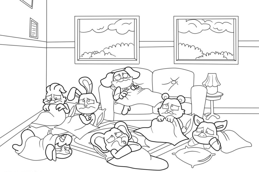Desenho Smiling Critters fácil
