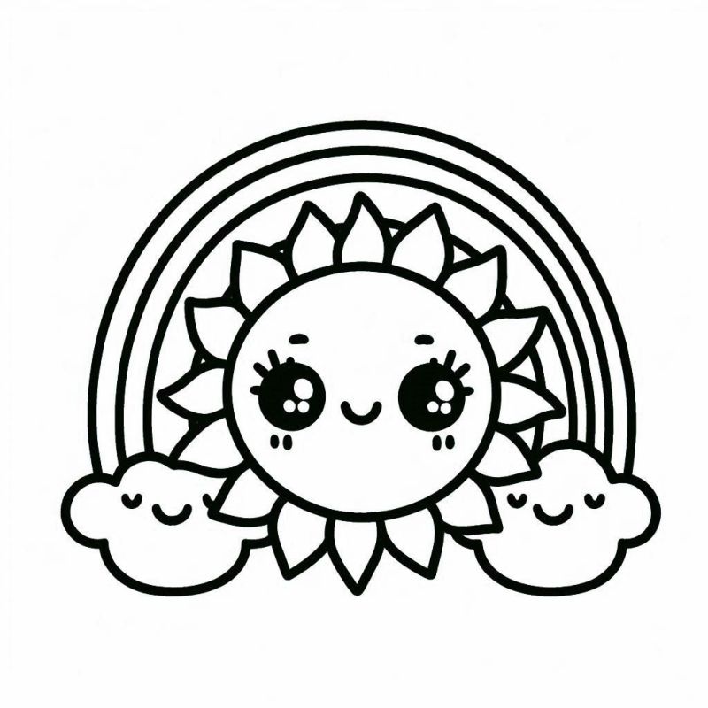 desenhos de sol para imprimir e colorir