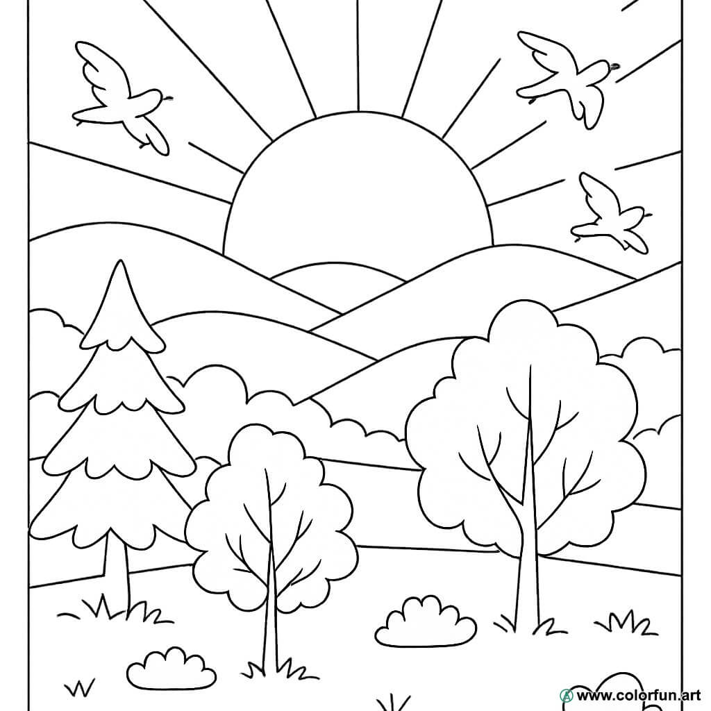 atividade infantil sol para colorir