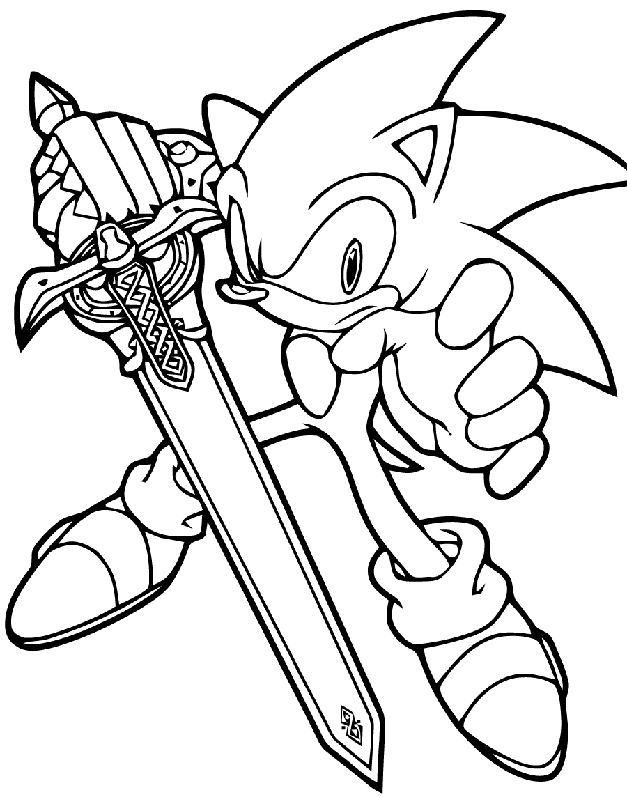 knuckles para colorir
