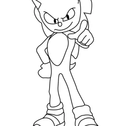 sonic para colorir infantil