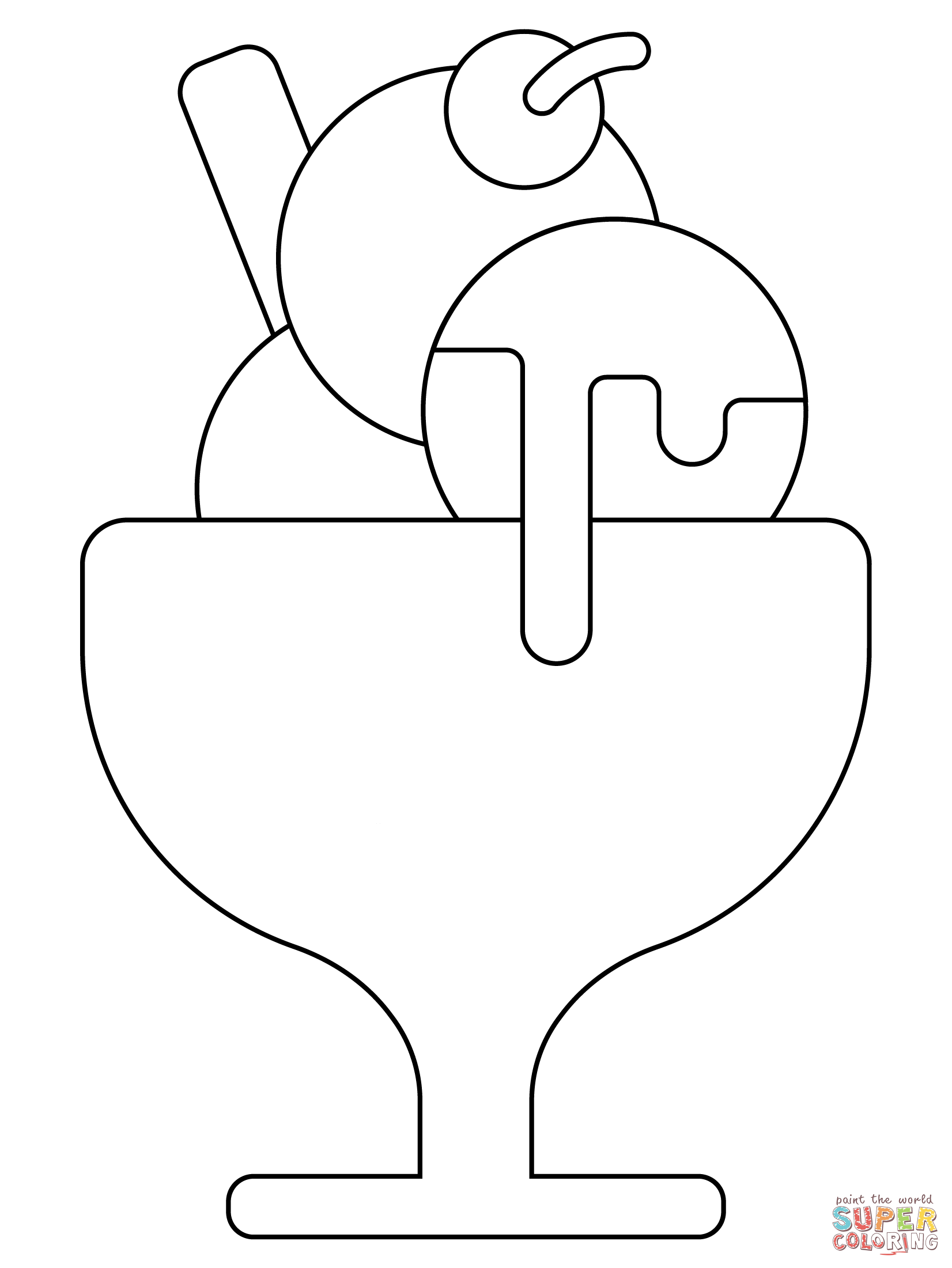 desenho de sorvete para imprimir e pintar