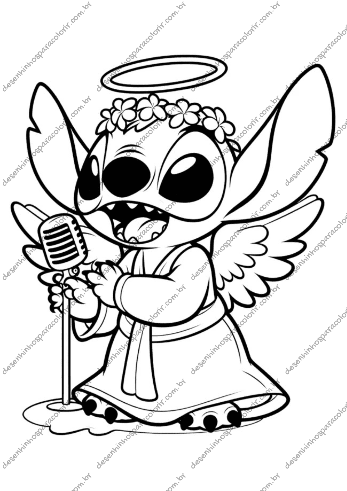 Stitch PNG para imprimir
