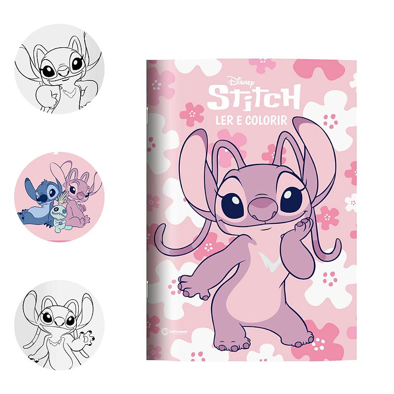 desenhos fofos stitch e angel