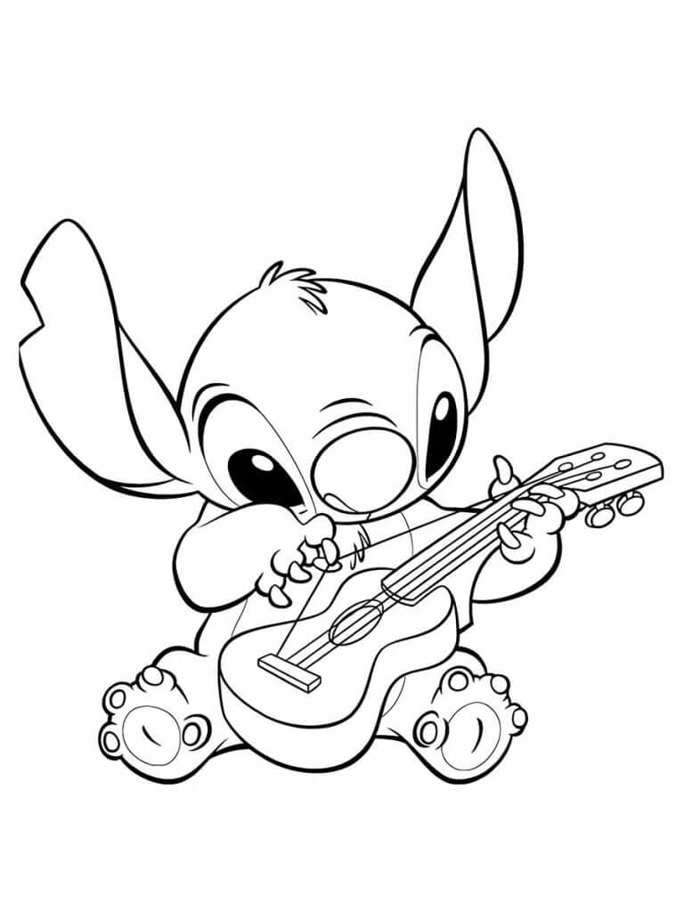 desenhos do Stitch para colorir grátis