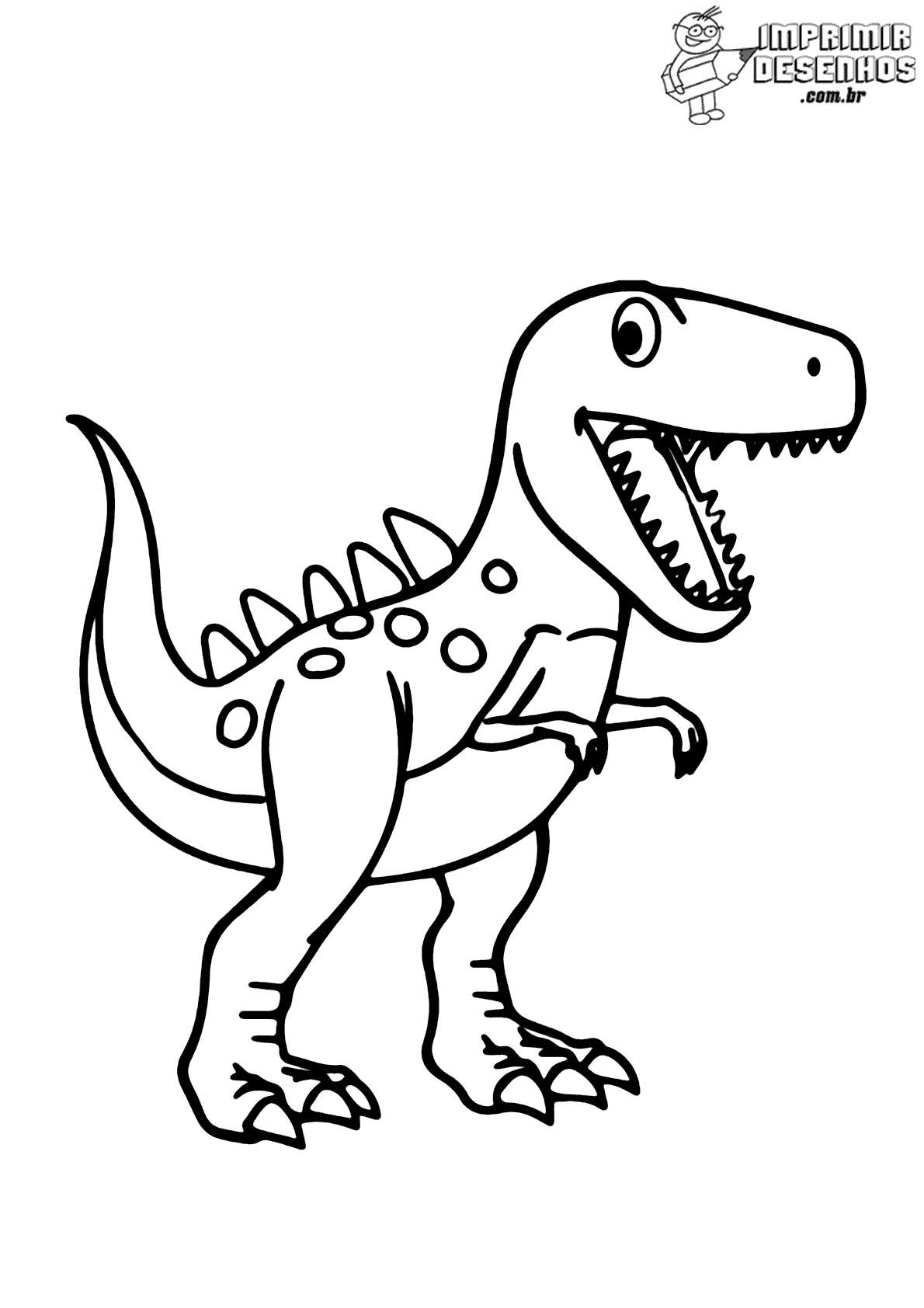 Tiranossauro Rex para pintar