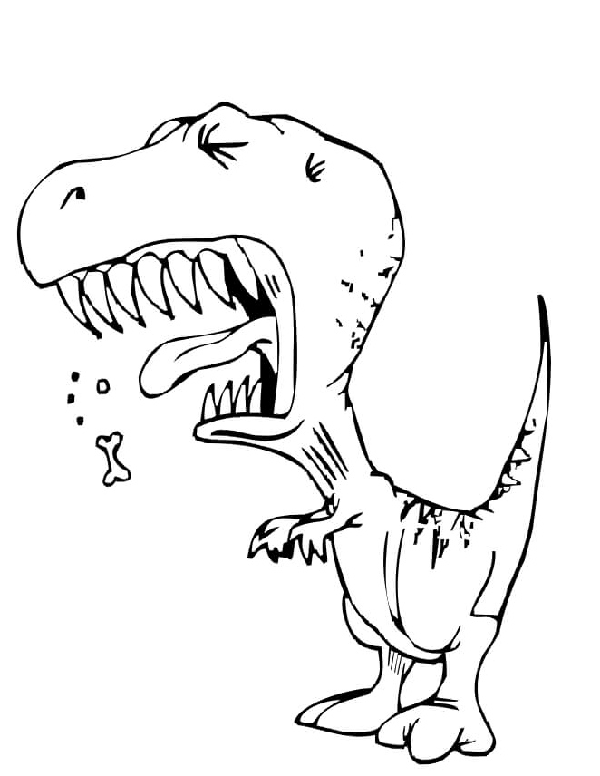 Tiranossauro Rex para pintar