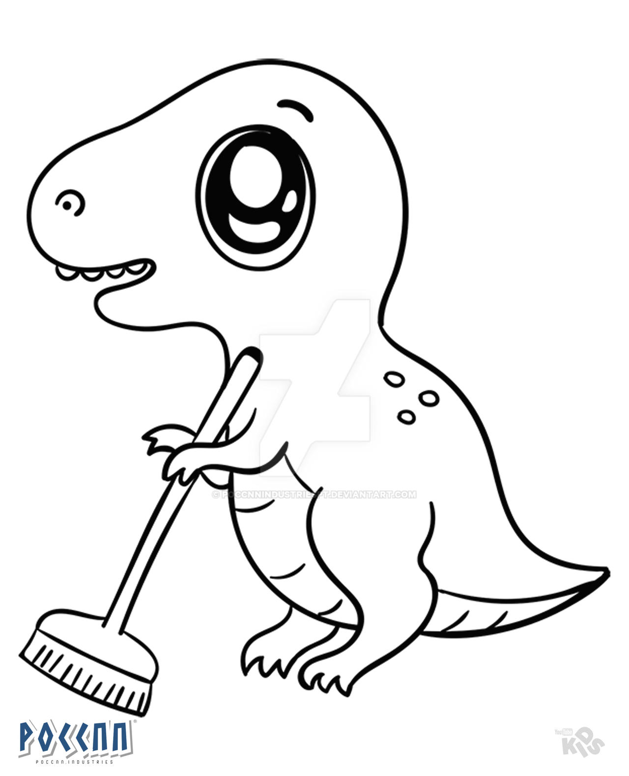 Colorir dinossauro T-Rex realista