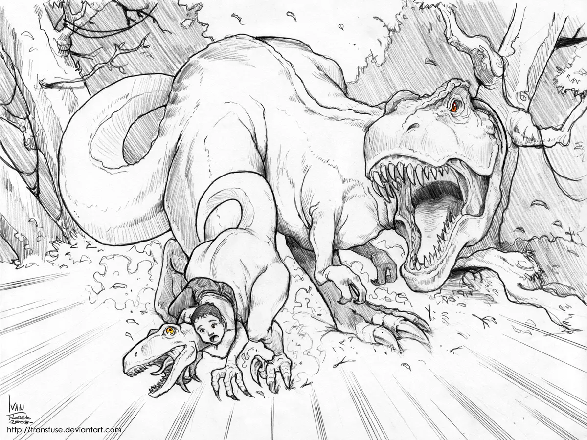 Imagens de T-Rex para atividade infantil