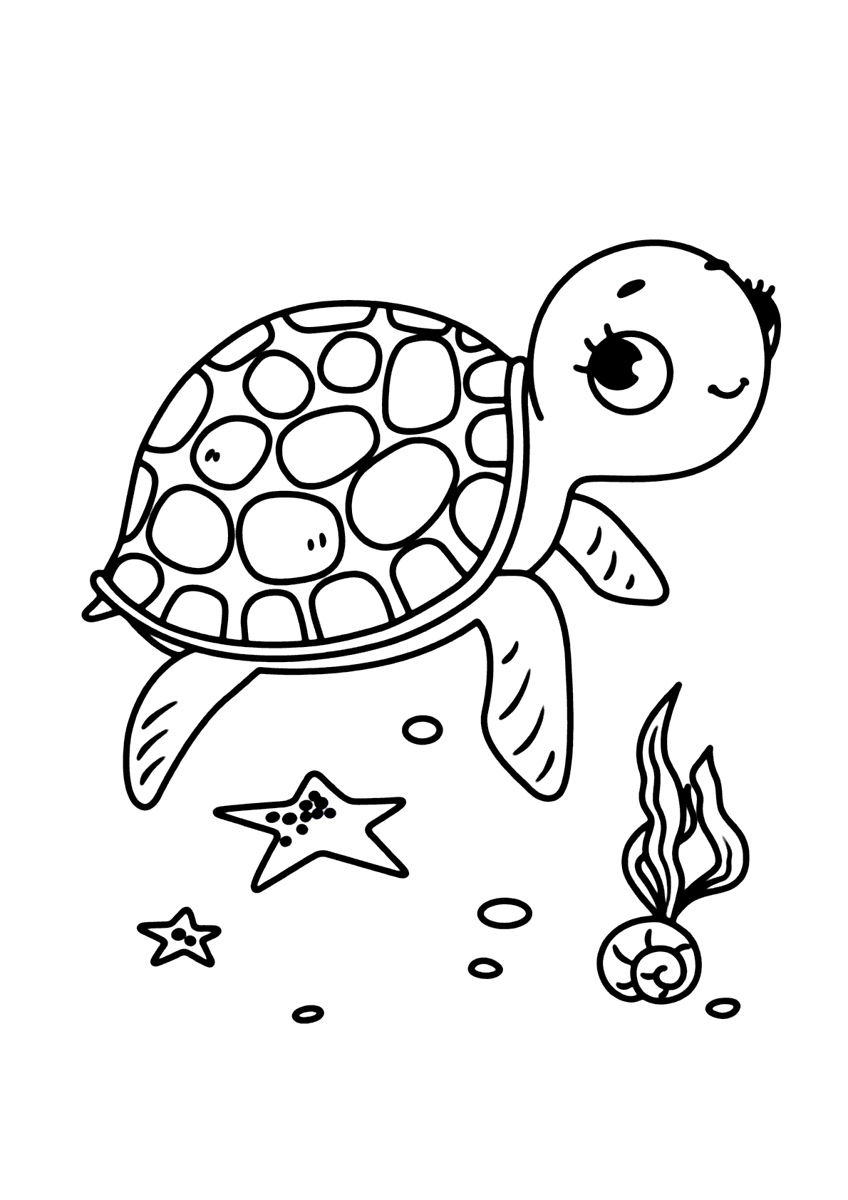desenhos de filhotes de tartaruga para colorir