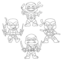 tartarugas ninja para pintar