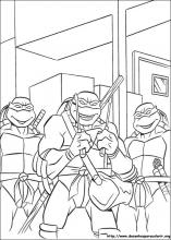 desenhos animados tartarugas ninja para colorir