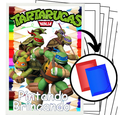 desenhos tartarugas ninja clássicas para colorir