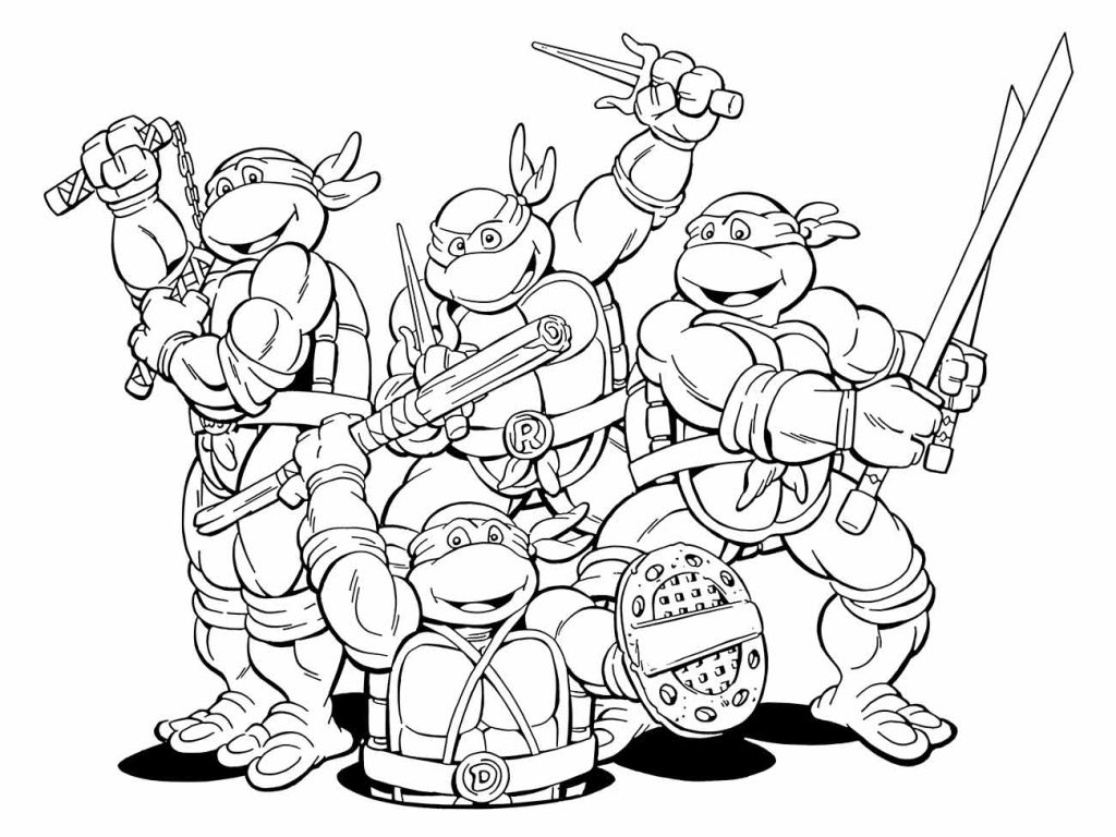 tartarugas ninja mutantes para colorir