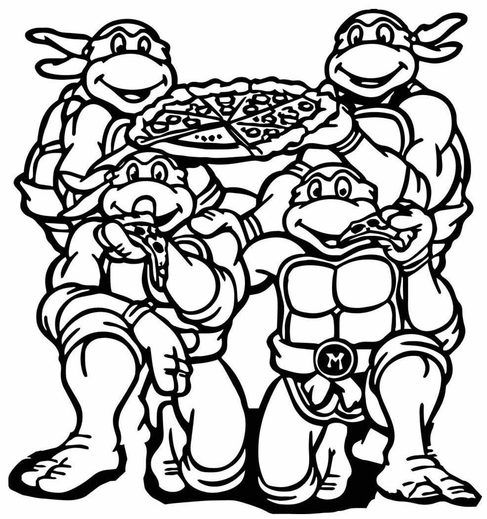 coloring pages teenage mutant ninja turtles