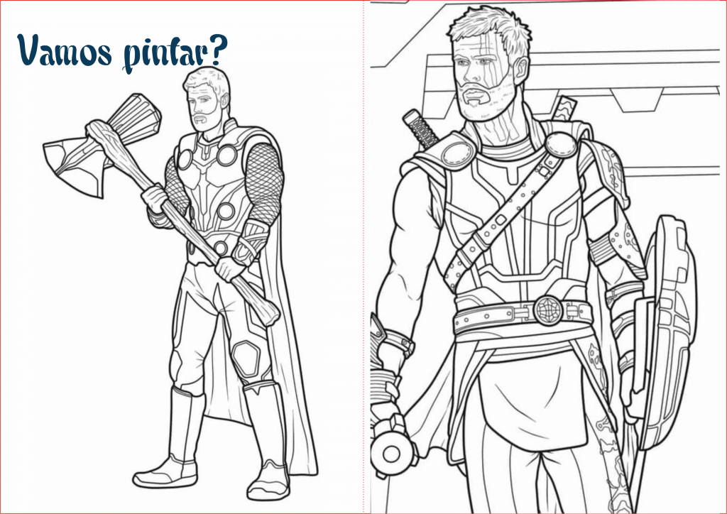 desenho thor simples
