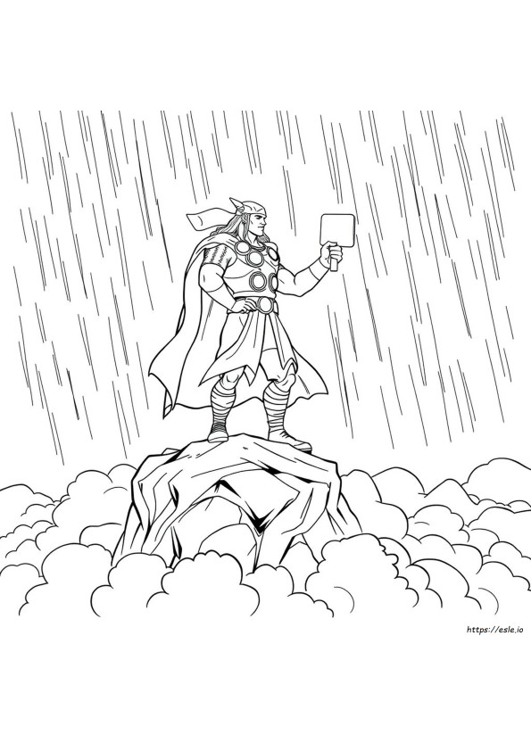 desenho do thor para imprimir