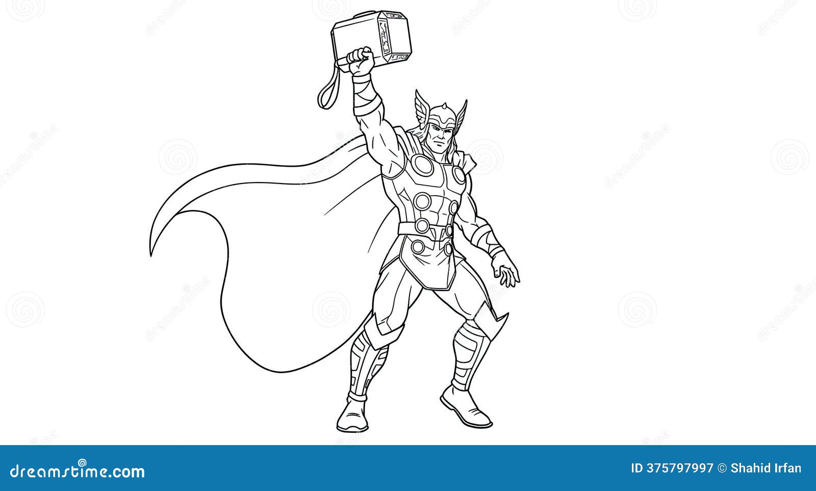 thor para colorir grátis