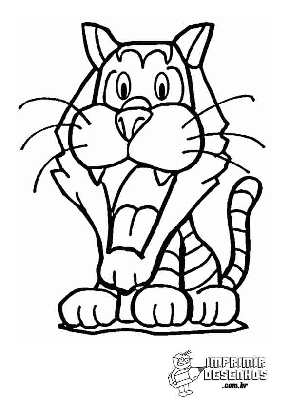 desenho de tigre para imprimir