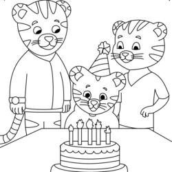 vetor tigre para colorir