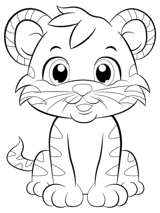desenho de tigre para imprimir