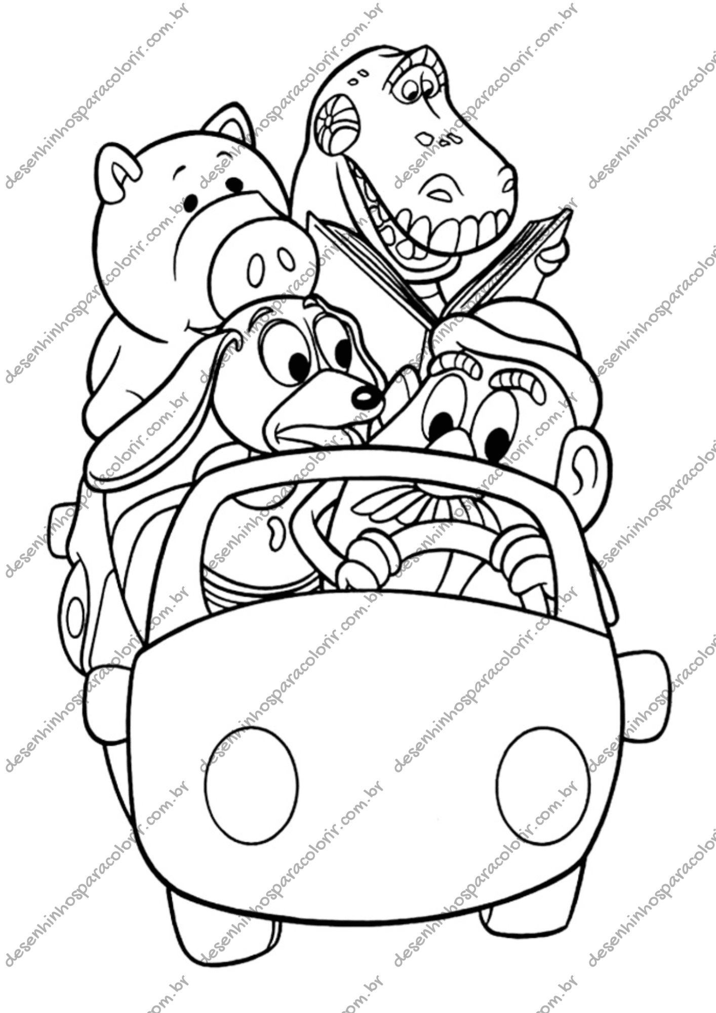 sr e sra cabeça de batata para colorir